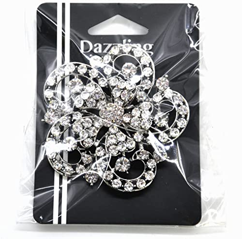 Belagio Enterprises 2 1/2-Inch Rhinestone Brooch | BW-171-182 - size: 2-1/2-Inch, style: BW-146