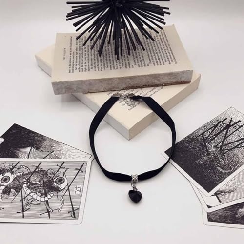 Fesciory Black Necklaces for Women, Adjustable Layered Velvet Leather Lace Collar Necklace, Goth Jewelry Gifts. - color: black