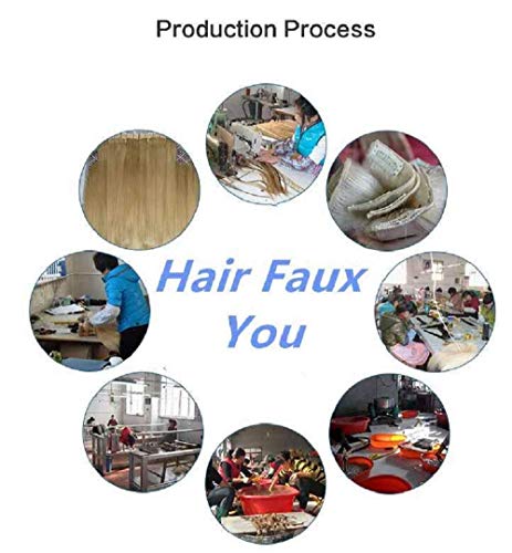 18" Hand-Tied Weft Hair, 8 Bundles, 100 grams, Soft Silky Straight,100% Human Remy Weft Hair Extensions #18/613 Dark Blonde mixed with Platinum Blonde