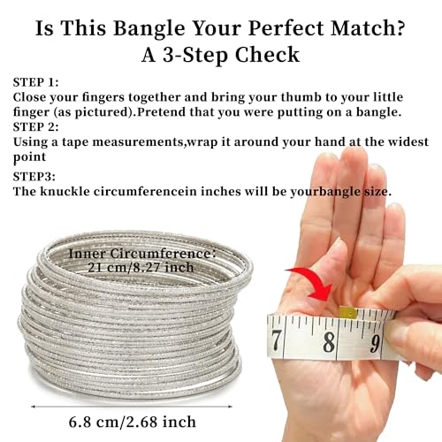 Gold Bangles for Women, 12 Pcs Boho Stackable Bracelets Multi Layer Textured Chunky Bracelets Jewelry Set for Women - color: Style C- 20 pcs silver