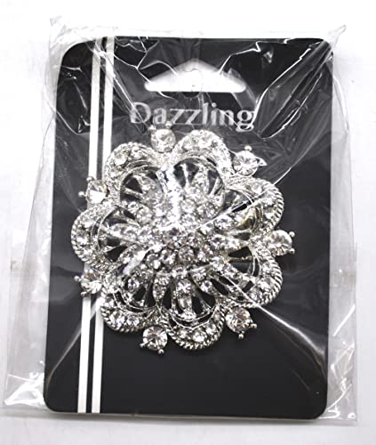 Belagio Enterprises 2 1/2-Inch Rhinestone Brooch | BW-171-182 - size: 2-1/2-Inch, style: BW-136
