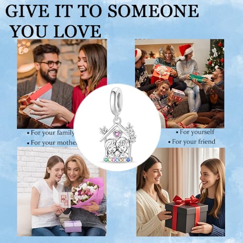 925 Sterling Silver Charms for Bracelets Necklaces Dangle Pendant With 5A Cubic Zirconias Bead Charm for Women DIY Jewelry - style: Couple's Pendant
