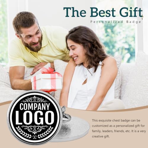 Custom Lapel Pins With Logo - Custom Pins Customized Buttons for men Customized Pin Bulk - color: Round-Silver