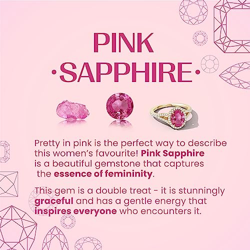 Angara Natural Pink Sapphire Pendant for Women | Classic Trio Round Pink Sapphire Necklace in 14K Solid Gold/Platinum With 18" Chain | Birthday, Anniversary, Gemstone Jewelry Gift