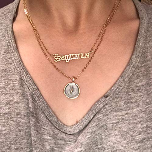HUASAI Boho Necklaces for Women Dainty Layered Choker Necklace Bohemian Turquoise Necklace Statement Jewelry Western Cowgirl Country Concert Outfits Accessories - color: ZZ9
