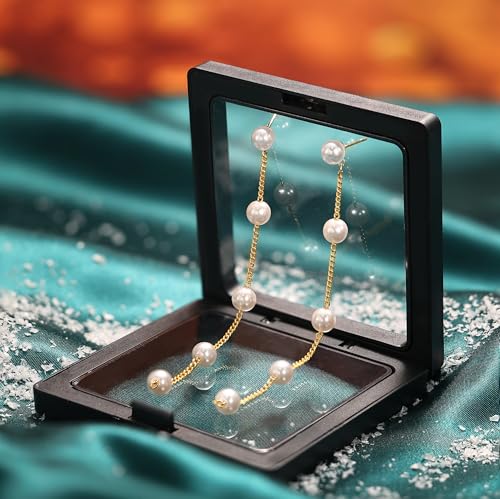 Moodear Pearl Earrings for Women, 14K Gold Plated Drop Earrings Jewelry | Lightweight Hypoallergenic Pearl Drop Dangle Earrings, Wedding Jewelry Gift, Dainty Design, Daily Wear & Special Occasions - style: 5 pearl drop earrings