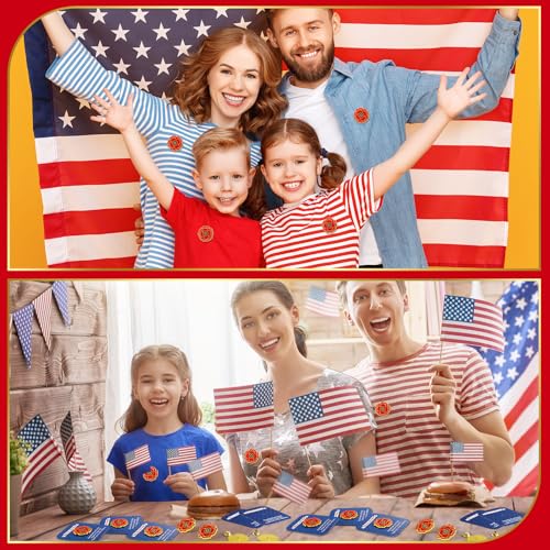 Sayglossy 30 Sets 4th of July Poppy Pins with Card Patriotic Lapel Pins Poppy Pin on Card Poppies Flower with Cards for Independence Day Veterans 250th Gifts - style: Poppy