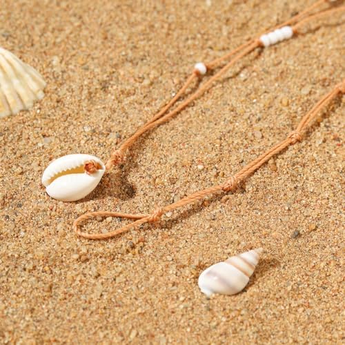 Dainty Boho Beaded Choker Necklace Beach Layered Colorful Bead Necklace Jewelry Gifts for Women - color: White