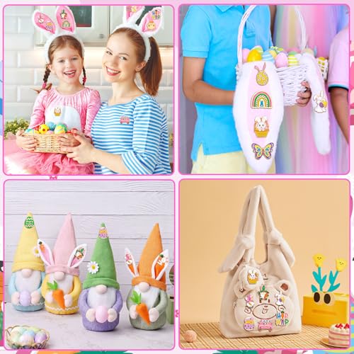 SANNIX 15Pcs Easter Pins, Easter Enamel Lapel Pins Assorted Bunny Eggs Carrot Butterfly Badge Brooches for Backpacks Bags Hats Accessories Party Favor - style: Easter Pin