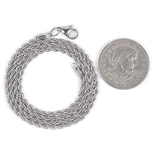 Justinstones Hexagonal Pointed Reiki Chakra Pendant Stainless Steel Chain Necklace 20 Inch Iron Gift Box - color: African Bloodstone