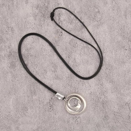 Bohemian Necklaces for Women Long Leather Necklace with Large Pendant Chunky Boho Hippie Jewelry Pendant Chocker Necklace - style: Bohemian Pendant Necklaces