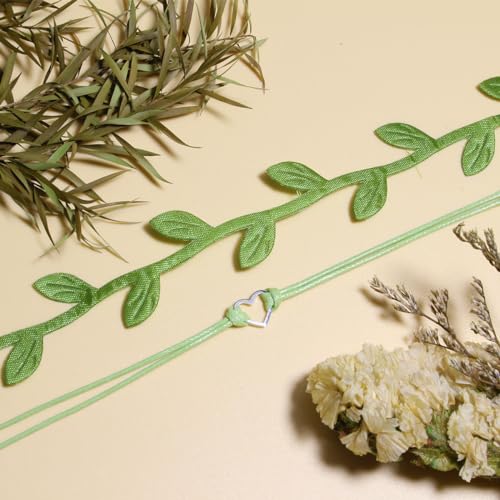 Nova&Aria Chokers Set For Women Heart Choker Necklaces Flower Pendant Velvet Cute Pink Turquoise Blue White Black Choker Necklace Christmas Colorful Lace Chokers - color: Green-A