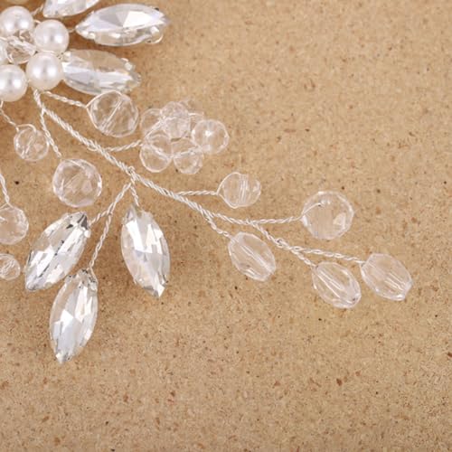 Bride Wedding Hair Comb, Pearl Flower Hair Piece Accessories | Wedding Party Decorative, Hair Ornament for Women, Valentine's Day gift, birthday gift, will not fade, daily matching