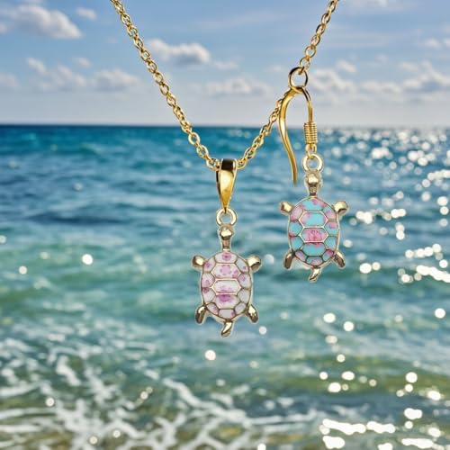WOCRAFT 30pcs Enamel Sea Ocean Life Turtle Charms for Jewelry Making Bulk Summer Nautical Marine Life Charms Necklace Earrings Bracelet Making DIY Craft (SN943)