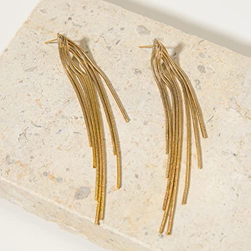 Long Earrings for Women Dangling Black Tassel Earrings Fringe Earrings Formal Elegant Earrings Bridesmaid Jewelry - style: G