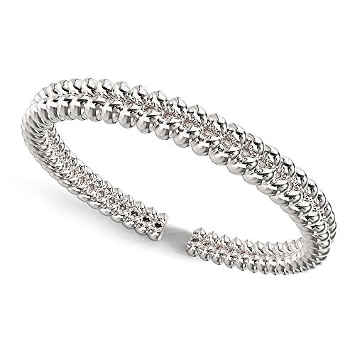 Metal Factory Sterling Silver Braided Rope Pattern Adjustable Toe Band Ring