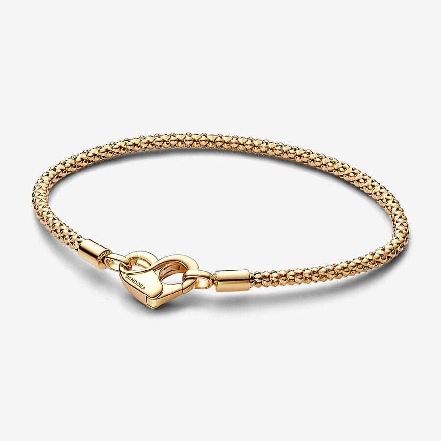 PANDORA Moments Studded Chain Bracelet - Compatible Moments Charms - Charm Bracelet for Women - Gift for Her - With Gift Box - 7.1''