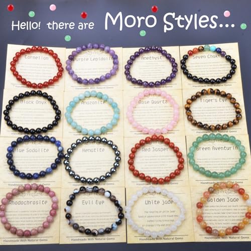 Natural Healing Gemstone Bracelet Handmade Yoga Stretch Elastic Bracelet Stress Relief Crystal Jewelry for Men and Women - color: Amazonite (Enhance Love and trust.), size: 6mm