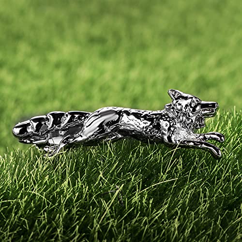 HAWSON 2 inch Tie Clip for Men-Novelty Sport Necktie Bar Clip,Tie Pin,Special Interesting Gift for Men - style: Fox