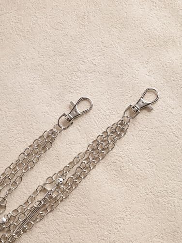 Layered Dagger Skull Pants Chain, Wallet Belt Chain, Goth Punk Accessories | Zinc Alloy, Iron, Gothic Emo Punk Grunge Y2k Aesthetic Accessories, Halloween Christmas Accessory Gift