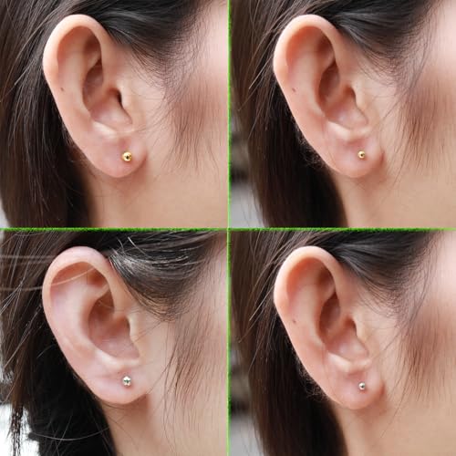 20 Pairs Stud Earrings Jewelry Set for Women Simulated Pearl Crystal CZ Set | Hypoallergenic, Trendy Bridal, Suitable for Weddings Birthdays Christmas Valentine's Day Gift Anniversary Mother's Day - color: 20 Pairs Earrings