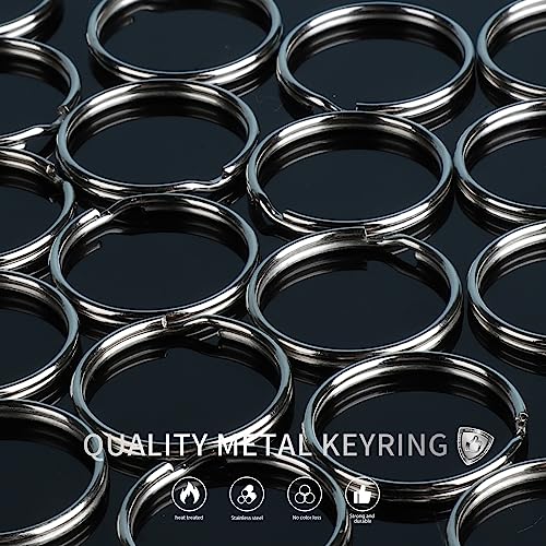 Teenitor 524PCS Keychain Making Kit, Key Chain Clips, Key Chain Rings, Lanyard Hooks Lobster Claw Clasps, Key and Jump Rings for Keychain Making Jewelry Lanyard - color: Silver