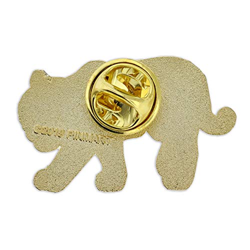 PinMart Wild Animal Enamel Lapel Pin - color: Tiger Gold Plated, size: 5 Pack