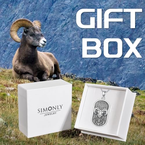 SIMONLY Zodiac Necklace 925 Sterling Silver Constellation Necklace Zodiac Sign Necklaces Horoscope Jewelry Christmas Birthday Astrology Gifts for Women Men Unisex - style: Aries-Gold