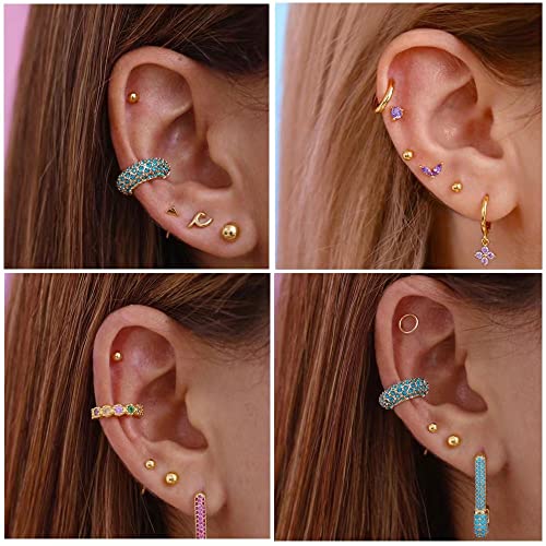 Titanium Ball Earrings Hypoallergenic Studs for Women Men Sensitive Ears Black 3mm 4mm 5mm Titanium Backs - style: 3mm PVD gold