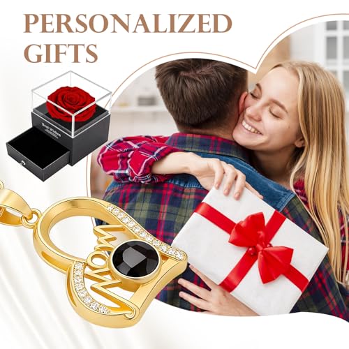 Personalized Picture Necklace Custom Projection Necklace With Photo Inside | Picture Charm Necklace Photo Gifts For Women Her Mom Wife Girlfriend On Valentines Mothers Day Christmas Anniversary Romantic - color: Pendant 4