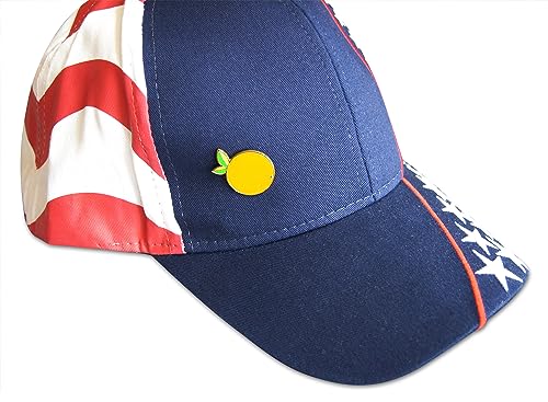 Novel Merk Fruit Lemon, Strawberry, or Orange Appreciation Lapel Pin, Hat Pin & Tie Tack Set with Clutch Back - style: 3-Orange