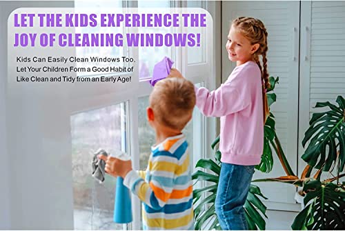 Longmann Norwεx Window Cleaning Cloth, Glass Cleaning Cloth, Streaks Schatches Free. Violet,1 Pack - color: Violet 1 Pack