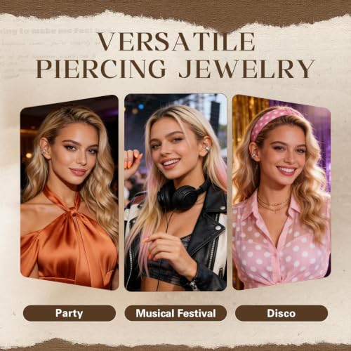Gothic Clip On Ear Cuff Stainless Steel No Piercing Helix Cartilage | Hypoallergenic,Non Piercing Helix Cartilage,Gold Silver,Fake Earring,Lightweight,Punk Gothic Jewelry Gift Women Men - color: K10-Alt Design Silver