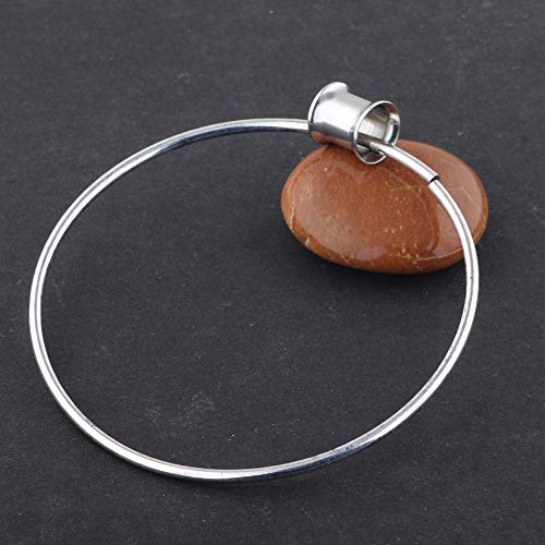 TIANCI FBYJS 3 Pairs Surgical Steel Ear Tunnels Rose Gold Large Hoop Ear Plugs Expander Dangle Gauges Stretcher Piercing… - style: 2g=6mm