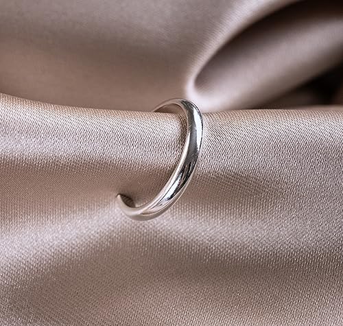 Hoops & Loops 925 Sterling Silver Open Toe Ring for Women & Men, Minimalist Adjustable Band, Tarnish Resistant, Hypoallergenic, Silver, Gold, Rose Gold, Black - color: Silver