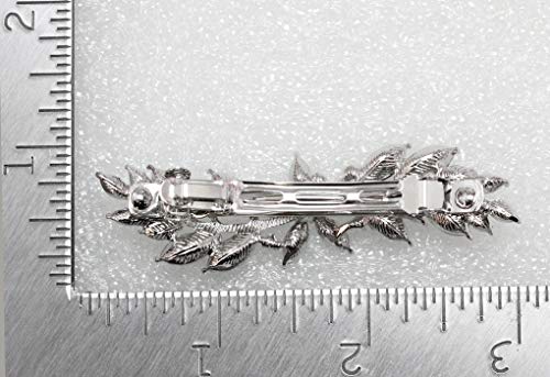 Faship Gorgeous Clear Rhinestone Crystal Small Flower Barrette Clip - color: Clear