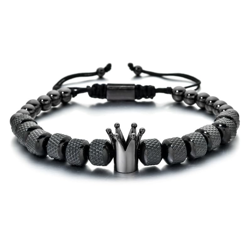 Vintage Stackable Bead Bracelet Set For Men Women Handmade Bohemian Style Multilayer Adjustable Elastic Bead Bracelet Fashion Punk Jewerly Gift - style: Style 9