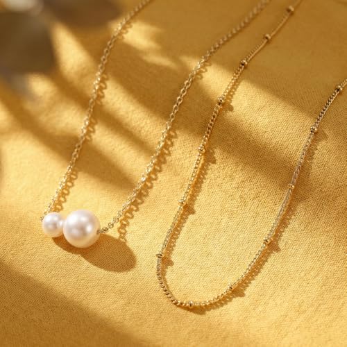 14k Gold Plated Layered Cubic Zirconia Pendant Necklace for Women | Gold Plated Clover Necklaces Stackable Dainty Cubic Zirconia Pendant Necklace,Mother's Day, Thanksgiving Jewelry Trendy gifts - color: Golden, style: Style3