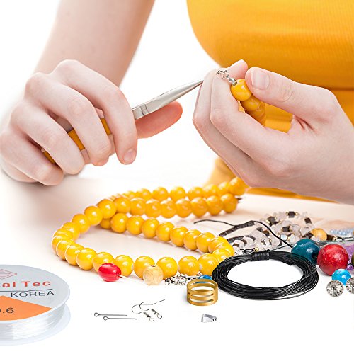 Kuuqa Jewelry Making Kit Jewelry Findings Starter Kit Jewelry Beading Making and Repair Tools Kit