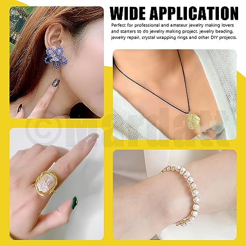 Mardatt 1488Pcs Jewelry Making Supplies Kit - Magnifying Glass, Pliers, Wires, Chain, Jump Ring Opener, Tweezers