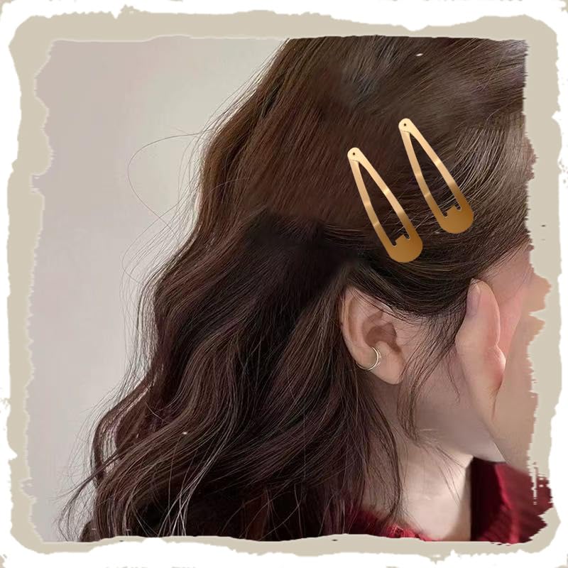 Gold Metal Tortoise Shell Snap Hair Clips Barrettes Pins for Women Girls Blonde Small Sequin Clip Leopard Print Clips Barrettes Hairpins Aesthetic Decorative Bangs Side Clip Set 12 PCS