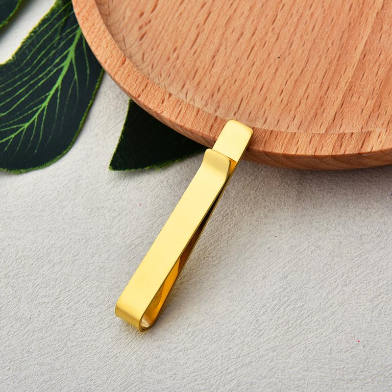 Mens Airplane Tie Clip for Boyfriend Husband Son Flight Attendant Accessories for Men - style: Gold base model