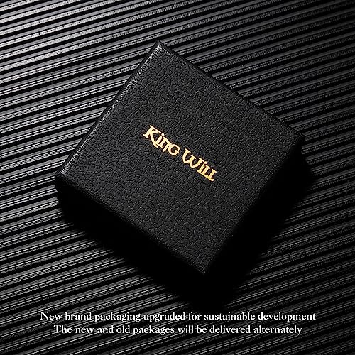 King Will Stainless Steel Men Ring Lord's Prayer Cross Ring Stainless Steel Men Wedding Ring, Wedding Band Bible Engraved Rings High Polished, Comfort Fit | 8mm, Gold/Silver/Black Wedding Band, Bible Engraved Rings, High Polished, Comfort Fit, Size 7-14 -