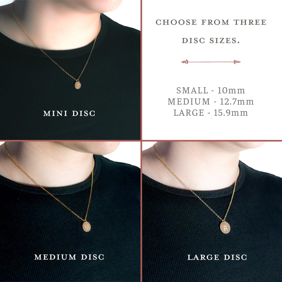 EFYTAL Extra Initial or Symbol, Small 10mm Sterling Silver or Gold Filled Charm, Add Custom Initial to Any Necklace, Tiny Add-On Charms, No Chain Included