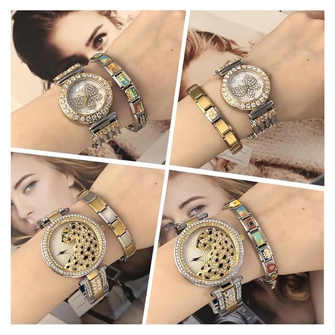 Italian Bracelet Charms,Compatible for 9mm Italian Charm Bracelets for Women,Men,Dangle,Pendant,Heart .ICG275