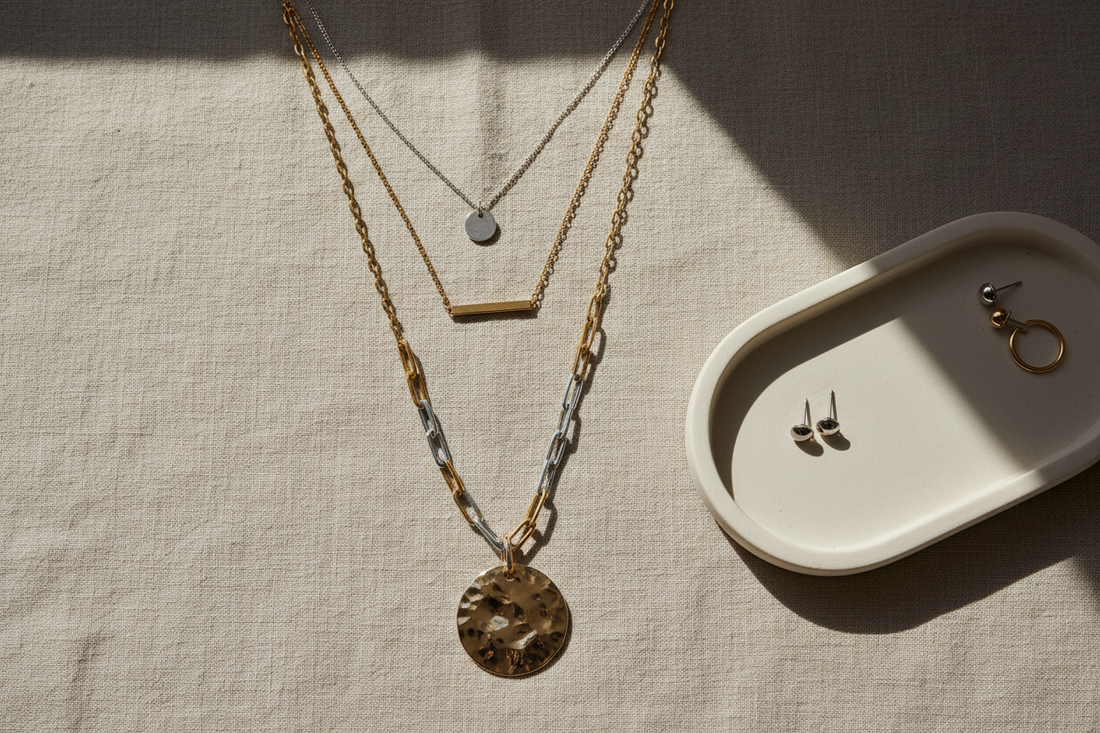 The Secret to Layering Delicate Necklaces Without the Tangles