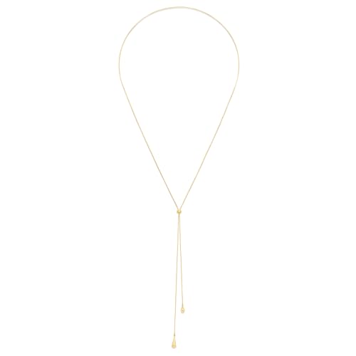 Gold Lariat Necklace for Women Heart Pearl Y - Shaped Long Necklace Simple Chain Trendy Jewelry Gifts - color: Tassel Drop
