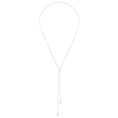 Gold Lariat Necklace for Women Heart Pearl Y - Shaped Long Necklace Simple Chain Trendy Jewelry Gifts - color: Tassel Drop