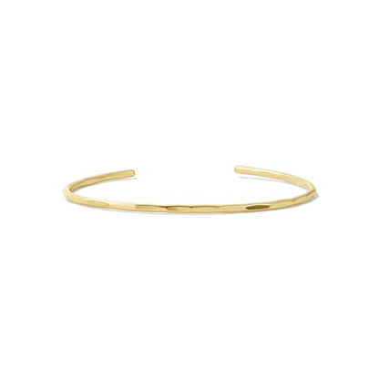 James Michelle Jewelry: Hammered Cuff Bracelet for Women – 3-Year Color Guarantee – Waterproof, Non-Tarnish, Hypoallergenic, Gold PVD Coated – Perfect for Beach, Weddings, Gifts – 2 ¾” Diameter