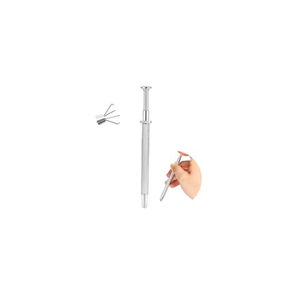 Piercing Ball Grabber Tool, 14-20G Taper for Changing Jewelry | Surgical Steel Flat Back Earrings Threader Tool Insertion Pin, Body Piercing Kit for Ear Rook Conch Nose Lip Jewelry Removal - style: Ball Grabber Tool - 12cm